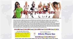 Desktop Screenshot of ethnicphonesex.com