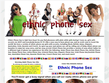 Tablet Screenshot of ethnicphonesex.com